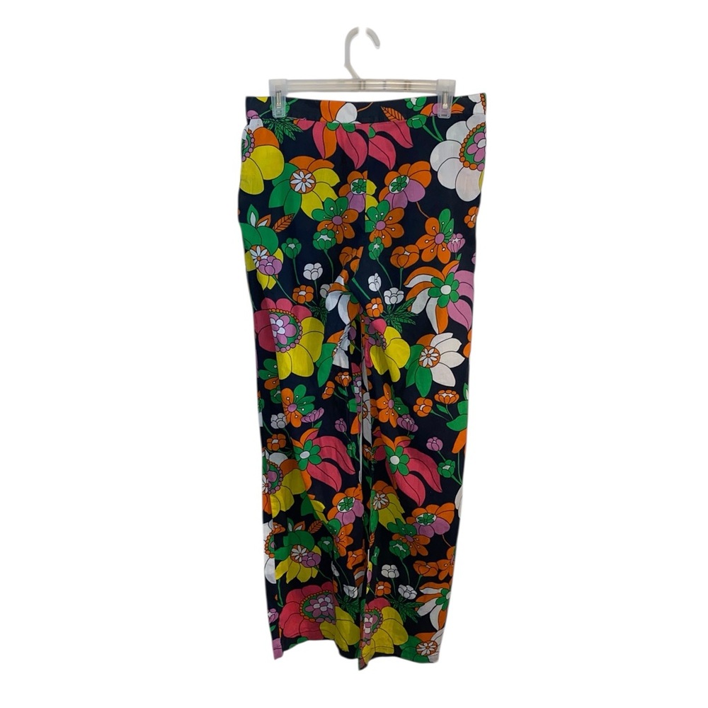 Dodo Bar Or Groovy Colorful Floral Cotton Pants 
Boho Hippie Disco resortwear - Picture 10 of 16